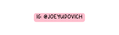 IG joeyudovich